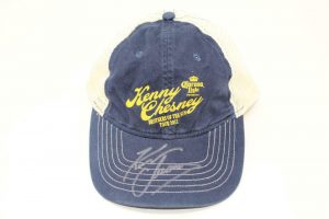 KENNY CHESNEY SIGNED AUTOGRAPH BASEBALL HAT CAP – BROTHERS OF THE SUN TOUR 2012  COLLECTIBLE MEMORABILIA