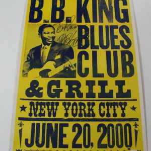 BB KING SIGNED AUTOGRAPH CONCERT POSTER - VERY RARE NYC NEW YORK 6/20/00 - PSA Collectible Memorabilia