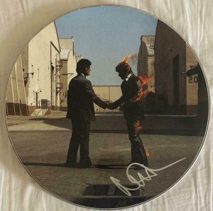 NICK MASON SIGNED AUTOGRAPH CUSTOM WISH YOU WERE HERE DRUMHEAD – PINK FLOYD RARE  COLLECTIBLE MEMORABILIA