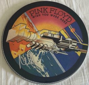 NICK MASON SIGNED AUTOGRAPH CUSTOM WISH YOU WERE HERE DRUMHEAD – PINK FLOYD 1/1  COLLECTIBLE MEMORABILIA