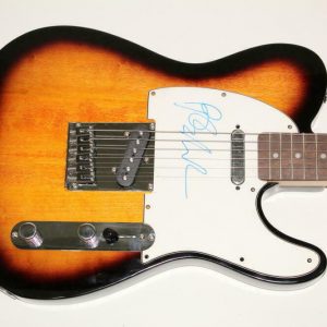 BARRY MANILOW SIGNED AUTOGRAPH FENDER ELECTRIC TELECASTER GUITAR - EVEN NOW Collectible Memorabilia