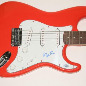 YOKO ONO SIGNED AUTOGRAPH FENDER BRAND ELECTRIC GUITAR -JOHN LENNON WIFE BEATLES COLLECTIBLE MEMORABILIA