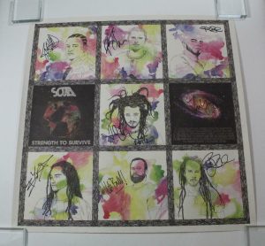 SOJA FULL BAND SIGNED AUTOGRAPH CONCERT TOUR POSTER – STRENGTH TO SURVIVE, RARE  COLLECTIBLE MEMORABILIA