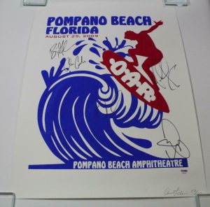 OAR FULL BAND SIGNED AUTOGRAPH LE CONCERT TOUR POSTER -POMPANO BEACH 8/29/09 PSA  COLLECTIBLE MEMORABILIA