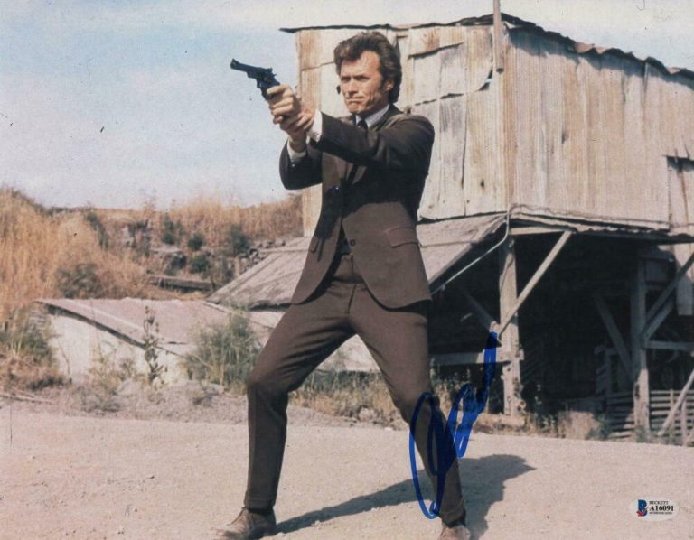 CLINT EASTWOOD SIGNED AUTOGRAPH 11×14 PHOTO DIRTY HARRY HOLLYWOOD LEGEND BECKETT  COLLECTIBLE MEMORABILIA