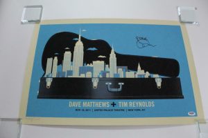 TIM REYNOLDS SIGNED AUTOGRAPH CONCERT POSTER – 11/18/11 DAVE MATTHEWS BAND PSA  COLLECTIBLE MEMORABILIA