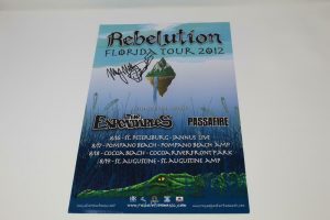 MARLEY D WILLIAMS REBELUTION SIGNED AUTOGRAPH TOUR POSTER W/ SKETCH FLORIDA 2012  COLLECTIBLE MEMORABILIA