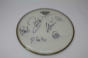 RAMMSTEIN FULL BAND (X6) SIGNED AUTOGRAPH DRUMHEAD – MUTTER, RESIE REISE JSA  COLLECTIBLE MEMORABILIA