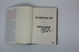SENATOR MARCO RUBIO SIGNED AUTOGRAPH “AN AMERICAN SON” BOOK – 2016, 2024? B PSA  COLLECTIBLE MEMORABILIA
