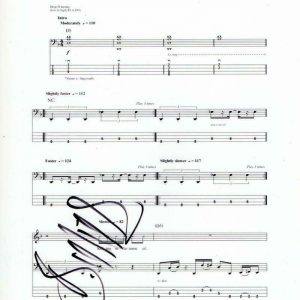 BRAD WILK SIGNED AUTOGRAPH KILLING IN THE NAME SHEET MUSIC -RAGE AGAINST MACHINE Collectible Memorabilia