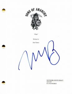 MARK BOONE JUNIOR SIGNED AUTOGRAPH SONS OF ANARCHY FULL PILOT SCRIPT – BOBBY  COLLECTIBLE MEMORABILIA