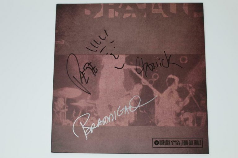 DISPATCH BAND (X3) SIGNED AUTOGRAPH ALBUM VINYL RECORD – FOUR-DAY TRIALS  COLLECTIBLE MEMORABILIA