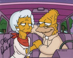 OLYMPIA DUKAKIS SIGNED AUTOGRAPH 8X10 PHOTO – THE SIMPSONS RARE IMAGE MOONSTRUCK  COLLECTIBLE MEMORABILIA