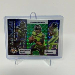 2019-20 PANINI MOSAIC SEATTLE SEAHAWKS GREEN PRIZM FLEA FLICKER WILSON METCALF Collectible Memorabilia