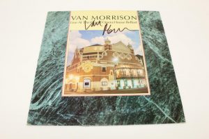 VAN MORRISON SIGNED AUTOGRAPH ALBUM VINYL RECORD – LIVE AT BELFAST OPERA HOUSE  COLLECTIBLE MEMORABILIA