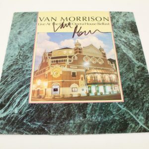VAN MORRISON SIGNED AUTOGRAPH ALBUM VINYL RECORD - LIVE AT BELFAST OPERA HOUSE Collectible Memorabilia