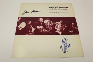 VAN MORRISON SIGNED AUTOGRAPH ALBUM VINYL RECORD – I CAN’T STOP LOVING YOU, RARE  COLLECTIBLE MEMORABILIA