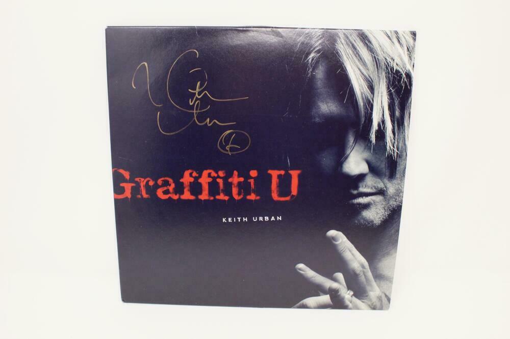 KEITH URBAN SIGNED AUTOGRAPH ALBUM VINYL RECORD - GRAFFITI U, COUNTRY ...