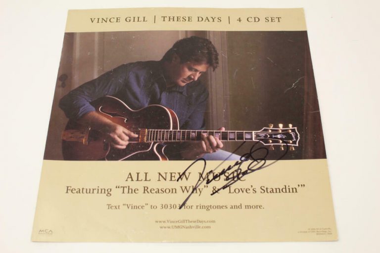 VINCE GILL SIGNED AUTOGRAPH 4 CD SET THESE DAYS – COUNTRY MUSIC LEGEND  COLLECTIBLE MEMORABILIA