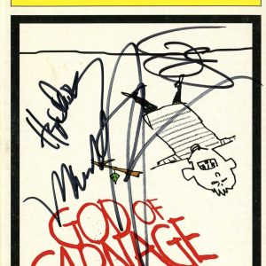 "God of Carnage" AUTOGRAPHS Signed Broadway Playbill - James Gandolfini +3 ACOA Collectible Memorabilia