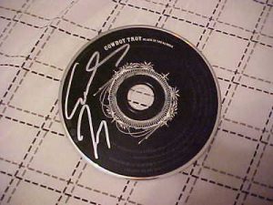 COWBOY TROY SIGNED BLACK IN THE SADDLE CD  COLLECTIBLE MEMORABILIA