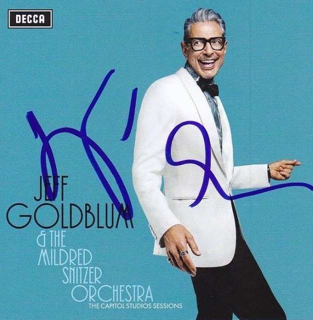 JEFF GOLDBLUM Signed CD Insert Booklet w/ Hologram COA Collectible Memorabilia
