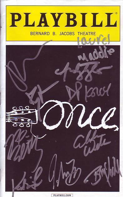 ONCE Signed CAST Playbill w/ Hologram COA Collectible Memorabilia