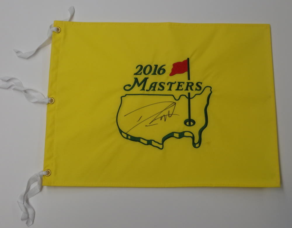 DANNY WILLETT SIGNED 2016 MASTERS FLAG EXACT PROOF AUTHENTIC AUTOGRAPH PSA LOA Collectible Memorabilia