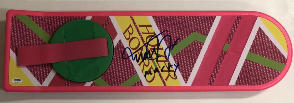 MICHAEL J FOX SIGNED HOVERBOARD BACK TO THE FUTURE AUTOGRAPH MARTY INSCRIPTION Collectible Memorabilia