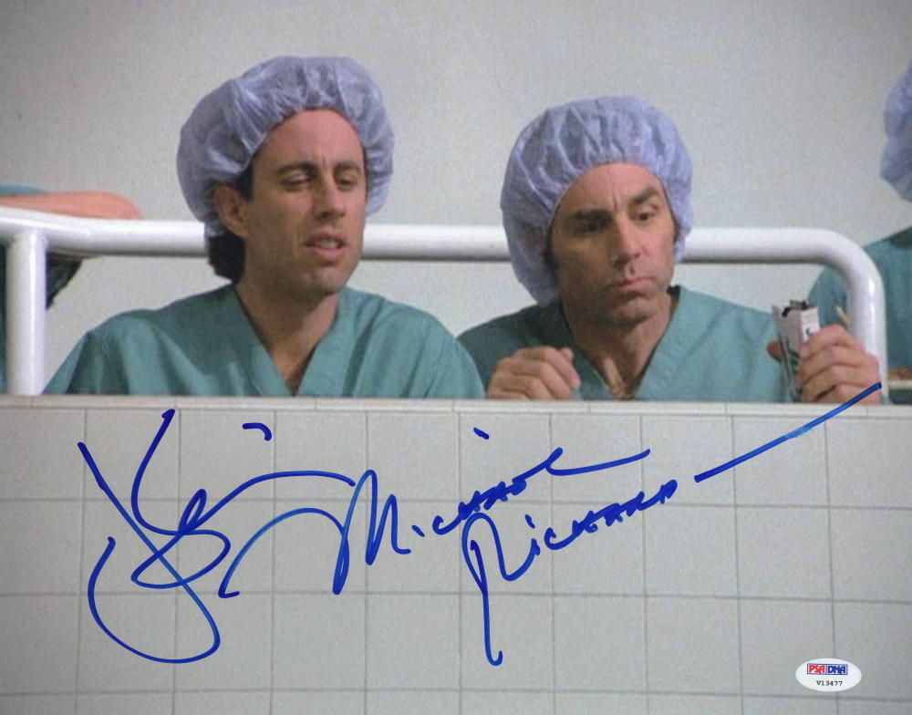 JERRY SEINFELD MICHAEL RICHARDS SIGNED 11X14 PHOTO AUTHENTIC AUTOGRAPH PSA LOA Collectible Memorabilia