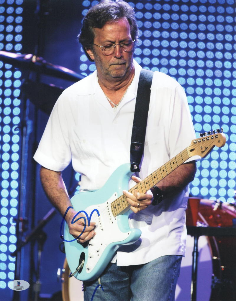 ERIC CLAPTON SIGNED 11X14 PHOTO CREAM AUTHENTIC AUTOGRAPH CREAM BECKETT LOA Collectible Memorabilia