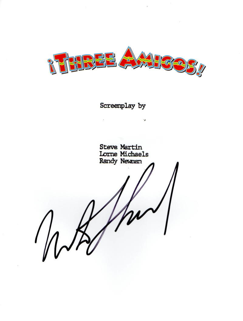 MARTIN SHORT SIGNED THREE AMIGOS SCRIPT AUTHENTIC AUTOGRAPH COA Collectible Memorabilia
