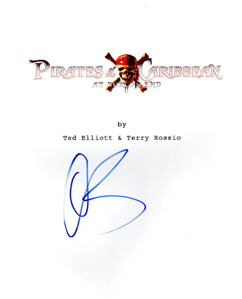 ORLANDO BLOOM SIGNED PIRATES OF THE CARIBBEAN AT WORLDS END SCRIPT AUTOGRAPH COA Collectible Memorabilia