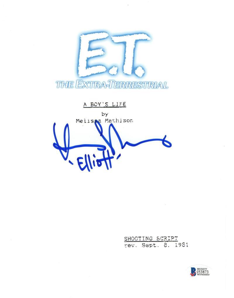 HENRY THOMAS SIGNED E.T. SCRIPT AUTHENTIC AUTOGRAPH EXACT PROOF BECKETT COA Collectible Memorabilia
