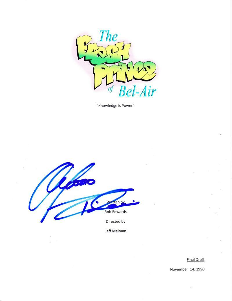 ALFONSO RIBEIRO SIGNED FRESH PRINCE OF BEL AIR SCRIPT AUTHENTIC AUTOGRAPH COA Collectible Memorabilia