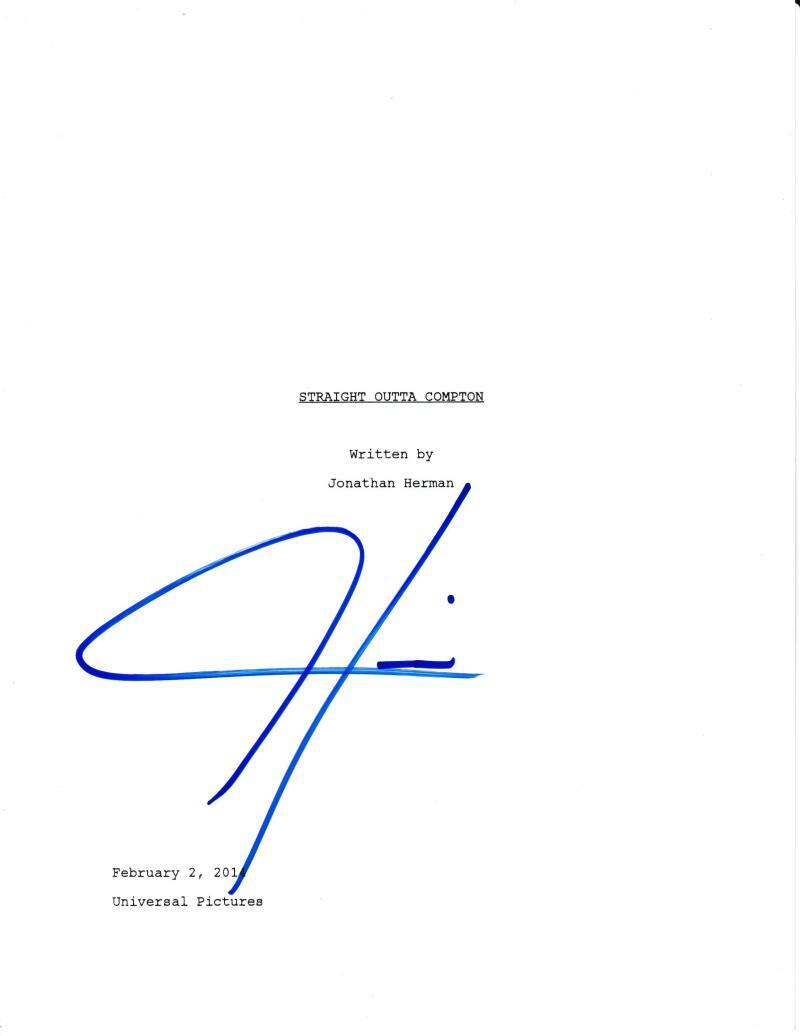 COREY HAWKINS SIGNED STRAIGHT OUTTA COMPTON SCRIPT AUTHENTIC AUTOGRAPH COA Collectible Memorabilia