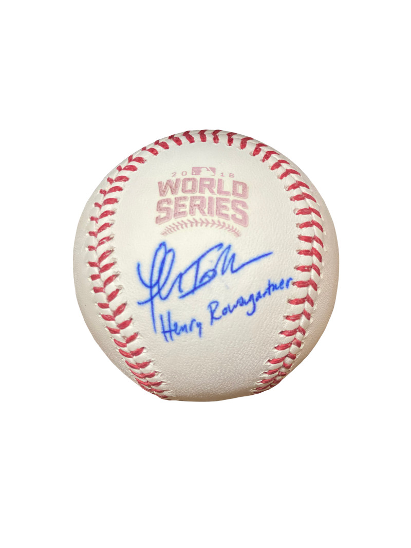 THOMAS IAN NICHOLAS ROOKIE OF THE YEAR SIGNED CHICAGO CUBS WORLD SERIES BALL BAS Collectible Memorabilia