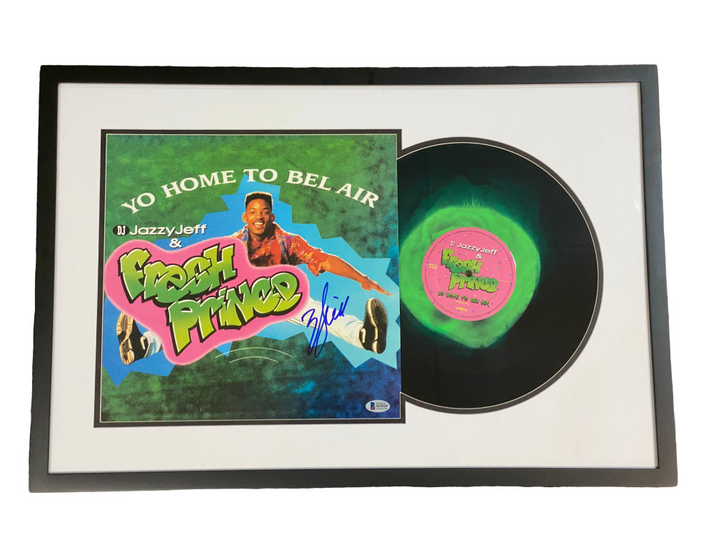 WILL SMITH FRESH PRINCE OF BEL AIR SIGNED FRAMED VINYL ALBUM AUTOGRAPH BECEKTT Collectible Memorabilia