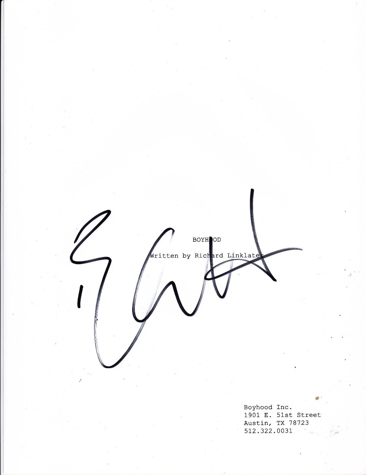 ETHAN HAWKE SIGNED BOYHOOD SCRIPT FULL 182 PAGE AUTHENTIC AUTOGRAPH COA Collectible Memorabilia