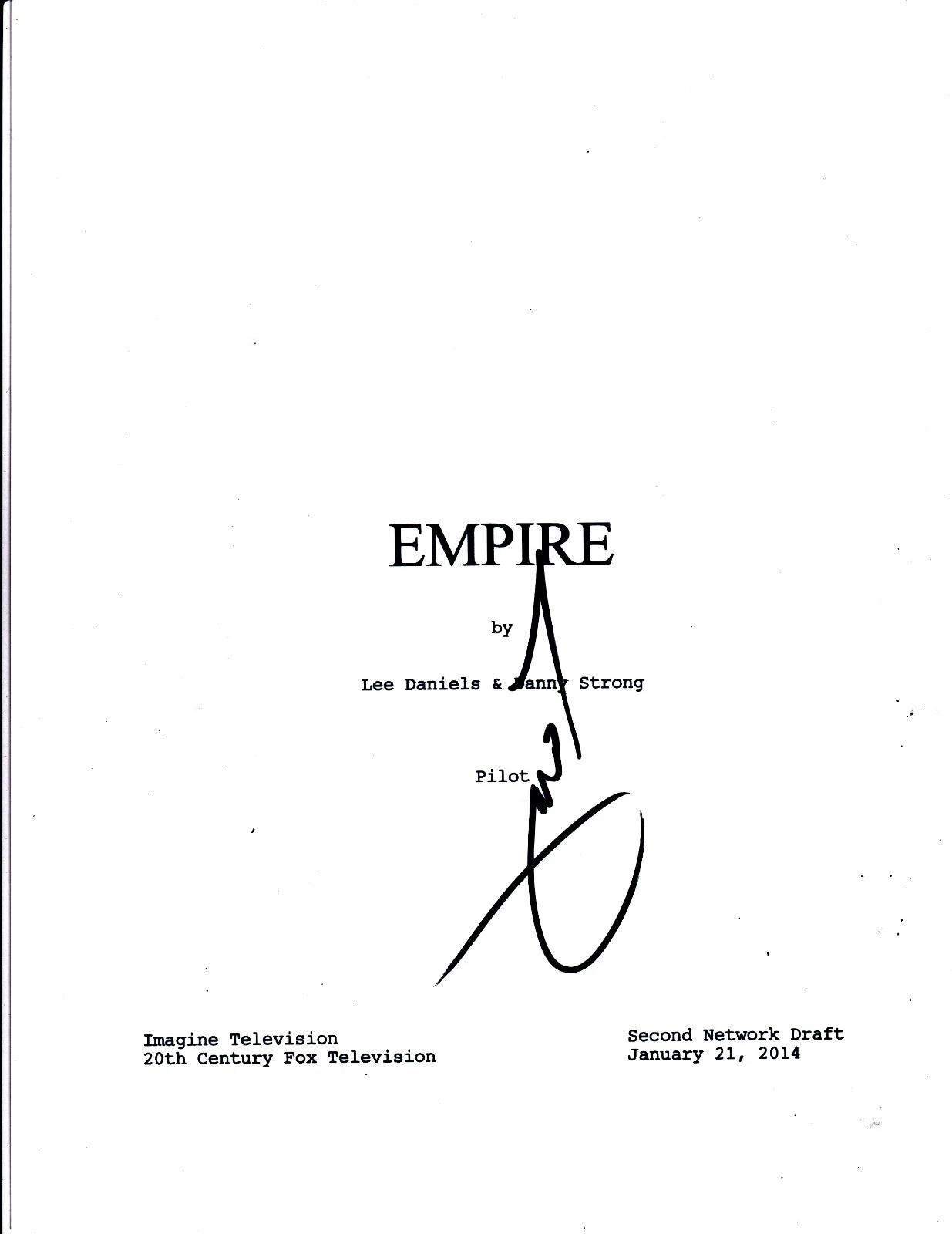 TERRENCE HOWARD SIGNED EMPIRE PILOT EPISODE SCRIPT 64 PAGE AUTOGRAPH COA FOX Collectible Memorabilia