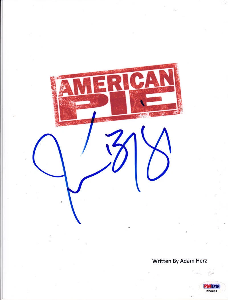 JASON BIGGS SIGNED COMPLETE 95 PAGE AMERICAN PIE SCRIPT AUTHENTIC AUTOGRAPH PSA Collectible Memorabilia