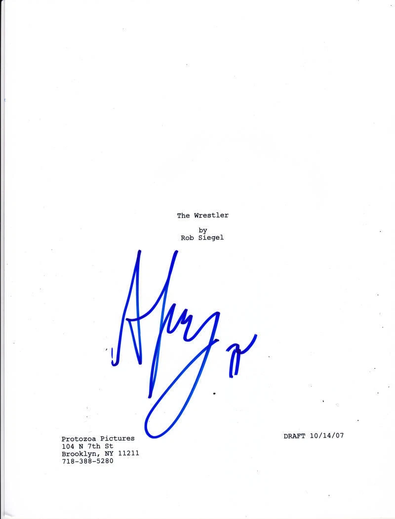 DARREN ARONOFSKY THE WRESTLER SIGNED 118 PAGE SCRIPT AUTHENTIC AUTOGRAPH COA Collectible Memorabilia