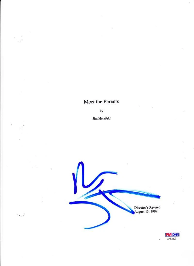 BEN STILLER SIGNED MEET THE PARENTS FULL 122 PAGE SCRIPT AUTHENTIC AUTOGRAPH COA Collectible Memorabilia