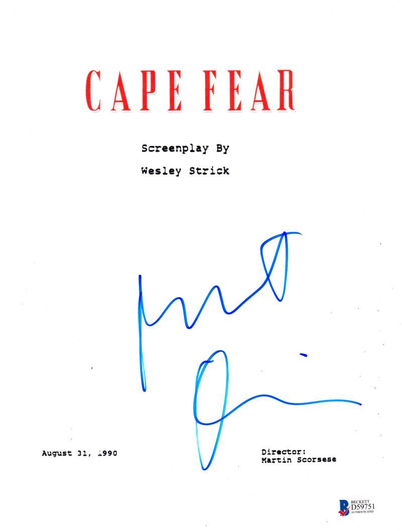 ROBERT DENIRO SIGNED CAPE FEAR FULL SCRIPT AUTHENTIC AUTOGRAPH BECKETT COA Collectible Memorabilia