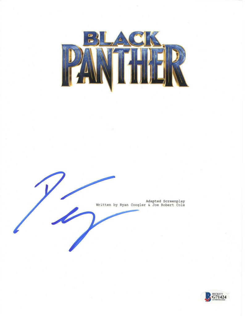 DANAI GURIRA SIGNED BLACK PANTHER SCRIPT MARVEL AUTHENTIC AUTOGRAPH BECKETT COA Collectible Memorabilia