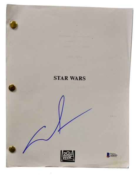 GEORGE LUCAS SIGNED SIGNED STAR WARS A NEW HOPE FULL SCRIPT AUTOGRAPH BECKETT A Collectible Memorabilia