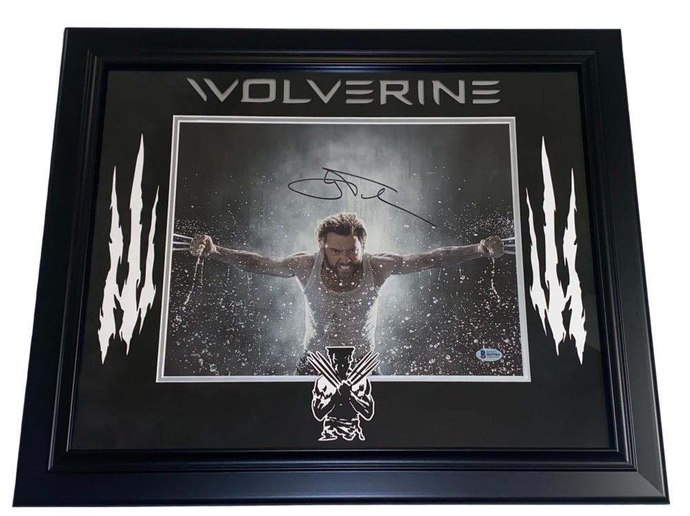 HUGH JACKMAN X-MEN WOLVERINE SIGNED 11X14 FRAMED PHOTO AUTOGRAPH BECKETT COA Collectible Memorabilia