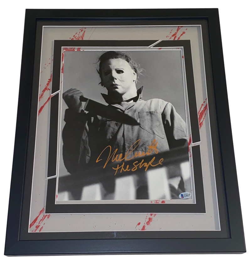 NICK CASTLE SIGNED HALLOWEEN FRAMED 11X14 PHOTO AUTOGRAPH BECKETT COA Collectible Memorabilia