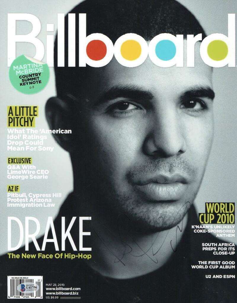 DRAKE AUBREY GRAHAM SIGNED 11X14 PHOTO AUTHENTIC AUTOGRAPH BECKETT COA Collectible Memorabilia