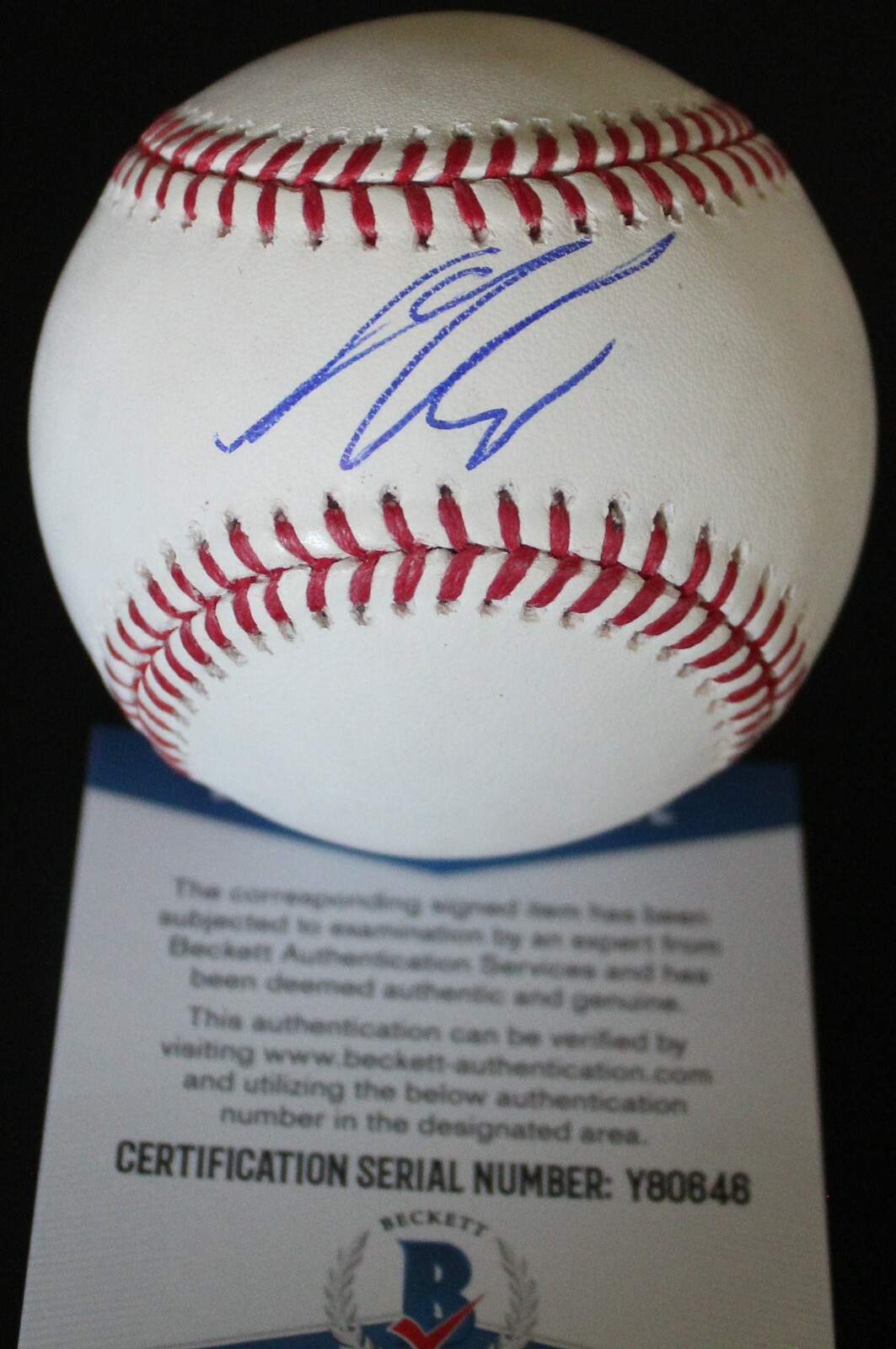 Seth Beer Arizona Diamondbacks Signed Major League Baseball w/Beckett COA Y80646 Collectible Memorabilia